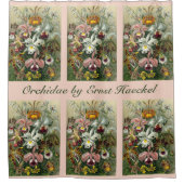 エルンストヘッケルオーランズ、ヴィンテージ熱帯雨林の花 シャワーカーテン (正面)