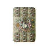 エルンストヘッケルオーランズ、ヴィンテージ熱帯雨林の花 バスマット (正面縦)