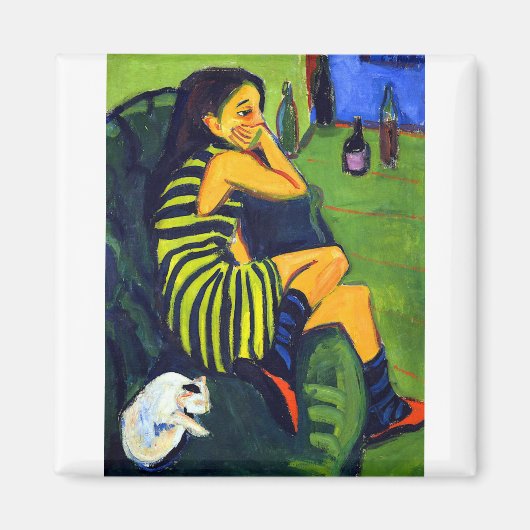 エルンストルートヴィッヒ・キルヒナーアーティストマルセラ マグネット (正面)