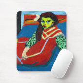 エルンストルートヴィヒ・キルヒナー着席ガール・フランジー・フェールマン マウスパッド (マウス)