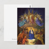 エルンスト・デガー「誕生・オブ・キリスト」フラット・グリーティング・カード ポストカード (正面/裏面)