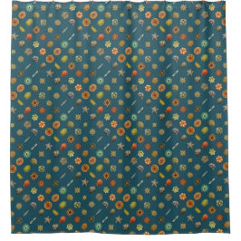 エルンスト・ヘイケルの海底の宝石 シャワーカーテン