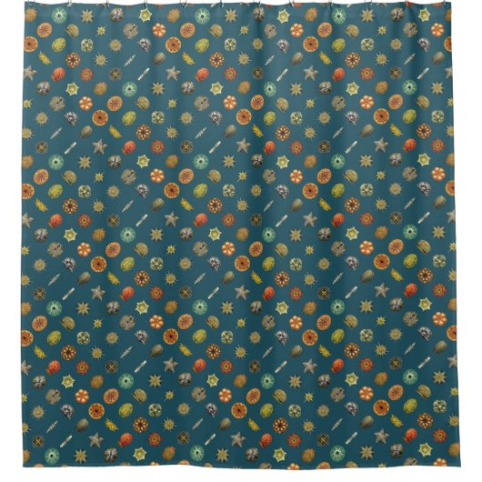 エルンスト・ヘイケルの海底の宝石 シャワーカーテン (正面)