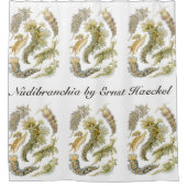 エルンスト・ヘッケルによるウミウシ、ビンテージのヌディブランキア シャワーカーテン