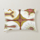 エルンスト・ヘッケルによるワイルドカモミール、ヴィンテージ ネイチャー アクセントクッション (正面)