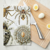 エルンスト・ヘッケルによるヴィンテージのクモまたはアラクニド キッチンタオル (四つ折り)