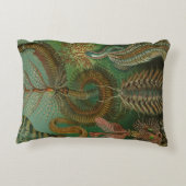 エルンスト・ヘッケルによる古生物学的環形動物 チャエトポダ アクセントクッション (裏面)