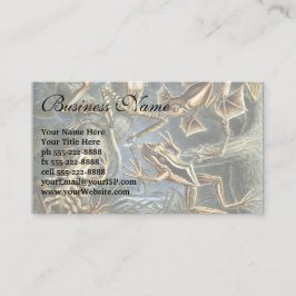 エルンスト・ヘッケルによる古風なカエルとガエルの図鑑 バトラキア 名刺