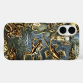 エルンスト・ヘッケルによる古風なカエルとトカゲのバトラキア Case-Mate iPhoneケース (裏面 (横))