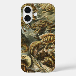 エルンスト・ヘッケルによる爬虫類の古い図鑑 ラセリティリア 動物 iPhone 16ケース