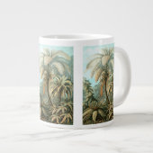 エルンスト・ヘッケルによるFilicinae、ヴィンテージのキノコ植物 ジャンボコーヒーマグカップ (正面右)