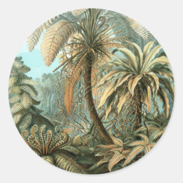 エルンスト・ヘッケルによるFilicinae、古風なシダ植物 ラウンドシール