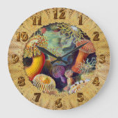 エルンスト・ヘッケルのいそぎんちゃくの海兵隊員: Actiniae ラージ壁時計 (正面)