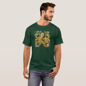エルンスト・ヘッケルのタコ Tシャツ (正面フル)