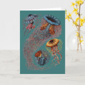 エルンスト・ヘッケルのディスコMedusae カード (黄色い花)