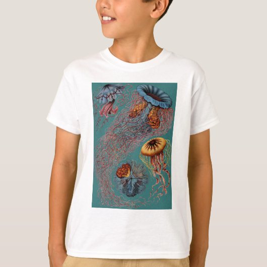 エルンスト・ヘッケルのディスコMedusae Tシャツ (正面)