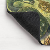 エルンスト・ヘッケルのヴィンテージ カメとトカゲ マウスパッド (コーナー)