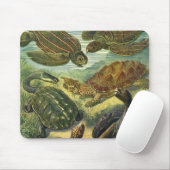 エルンスト・ヘッケルのヴィンテージ カメとトカゲ マウスパッド (マウス)