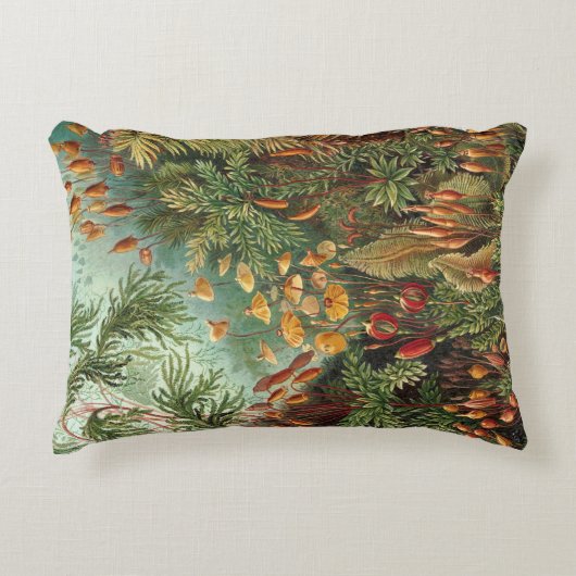 エルンスト・ヘッケルの古生物学的コケ植物、モス・プランツ アクセントクッション (正面)
