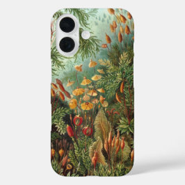エルンスト・ヘッケルの古生物学的コケ植物、モス・プランツ iPhone 16ケース