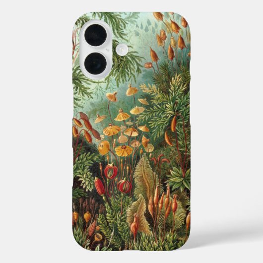 エルンスト・ヘッケルの古生物学的コケ植物、モス・プランツ Case-Mate iPhoneケース (裏面)
