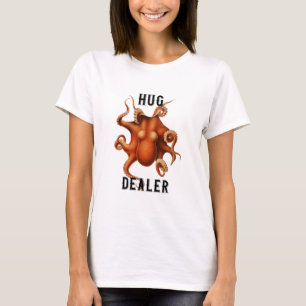 エルンスト・ヘッケルの白いタコ 'Hug Dealer' Tシャツ
