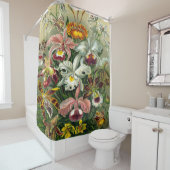 エルンスト・ヘッケルの芸術のプリント: Orchidae Oncidiumsのチューリップ シャワーカーテン (インサイチュ)