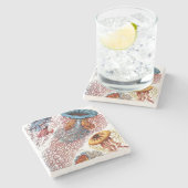 エルンスト・ヘッケルのDiscomedusae ストーンコースター (横)