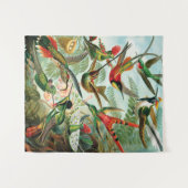 エルンスト・ヘッケル著ハチドリ タペストリー (正面(横))