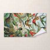 エルンスト・ヘッケル著ハチドリ バスタオルセット (ハンドタオル)