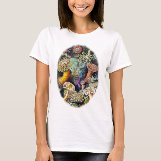 エルンスト・ヘッケル著自然の芸術 Tシャツ (正面)