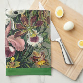 エルンスト・ヘッケル著蘭 キッチンタオル (四つ折り)