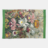 エルンスト・ヘッケル著蘭 キッチンタオル (横)