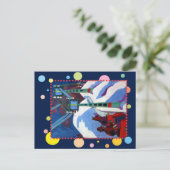 エルンスト・ルートヴィヒ・カーチナーによるそりの乗り ポストカード (スタンド正面)