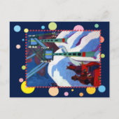 エルンスト・ルートヴィヒ・カーチナーによるそりの乗り ポストカード (正面)