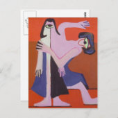 エルンスト・ルートヴィヒ・カーチナー – マスクダンス ポストカード (正面/裏面)