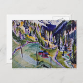 エルンスト・ルートヴィヒ・キルヒナー – マウンテンランドスケープ ポストカード (正面/裏面)