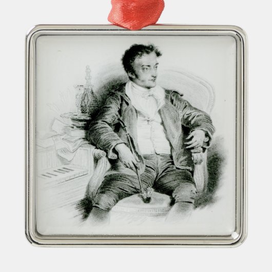 エルンストTheodor Amadeus Hoffmann メタルオーナメント (正面)