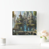 エルヴェンの世界 スクエア壁時計 (ホーム)