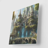 エルヴェンの世界 スクエア壁時計 (傾斜)