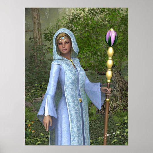 エルヴェンメイドファンタジーアートプリント ポスター (正面)