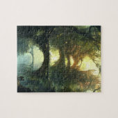 エルヴェン城のトワイライト – エピックファンタジー城 ジグソーパズル (横)