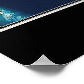 エルーテラバハマ宇宙衛星地図 ポスター (角)