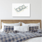 エル王室のパルド宮殿。マドリッドスペイン キャンバスプリント (インサイチュ (寝室))