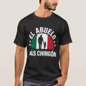 エル・アブエロ・マス・チゴン祖父メキシコ国旗 Tシャツ (正面)