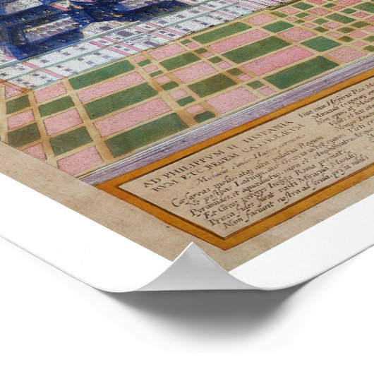 エル・エスコリアル修道院の計画、'チヴィタからの ポスター (角)