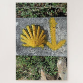 エル·カミノ·シェルと矢印記号(スペイン) ジグソーパズル (縦)