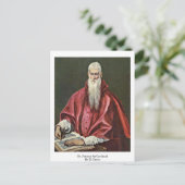 エル・グレコによる枢機卿としての聖ヒエロニムス ポストカード (スタンド正面)