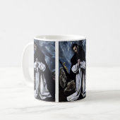エル・グレコによる聖ドミニコの祈り コーヒーマグカップ (正面左)