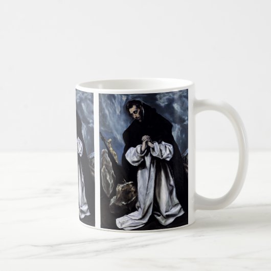 エル・グレコによる聖ドミニコの祈り コーヒーマグカップ (右)